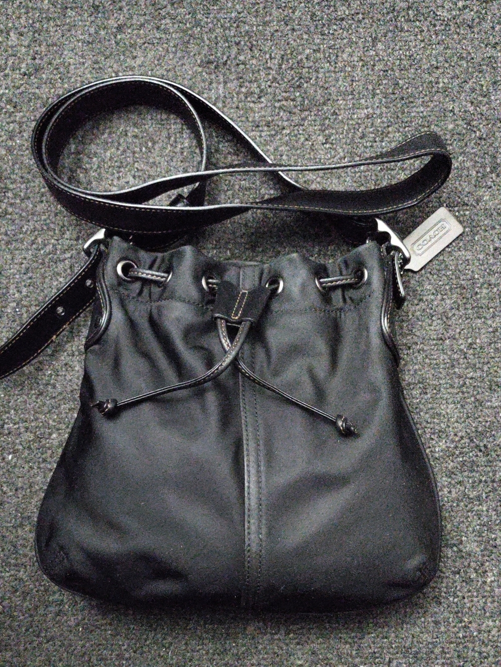 Coach Black Drawstring Crossbody Bag #6649